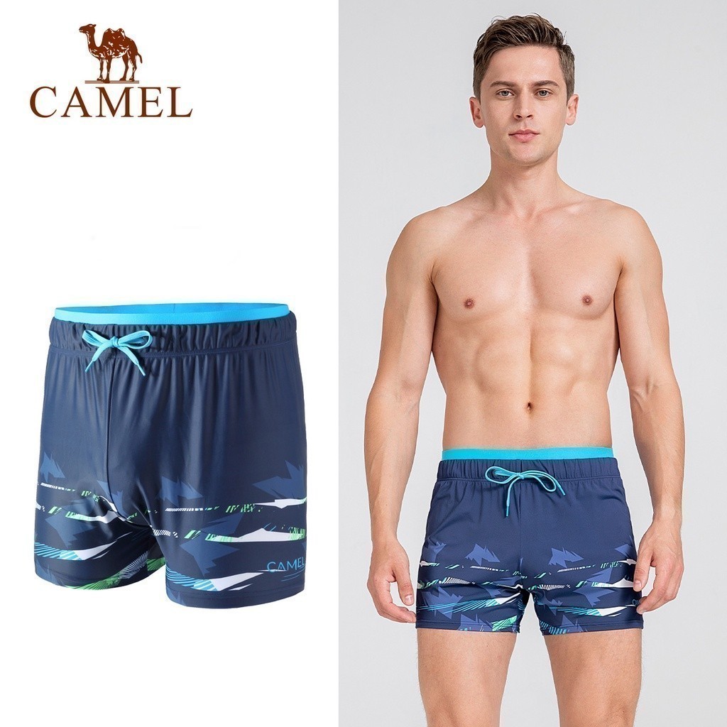 Ảnh Quần short boxer CAMEL CROWN co giãn dùng đi bơi siêu nhẹ dành cho nam 4
