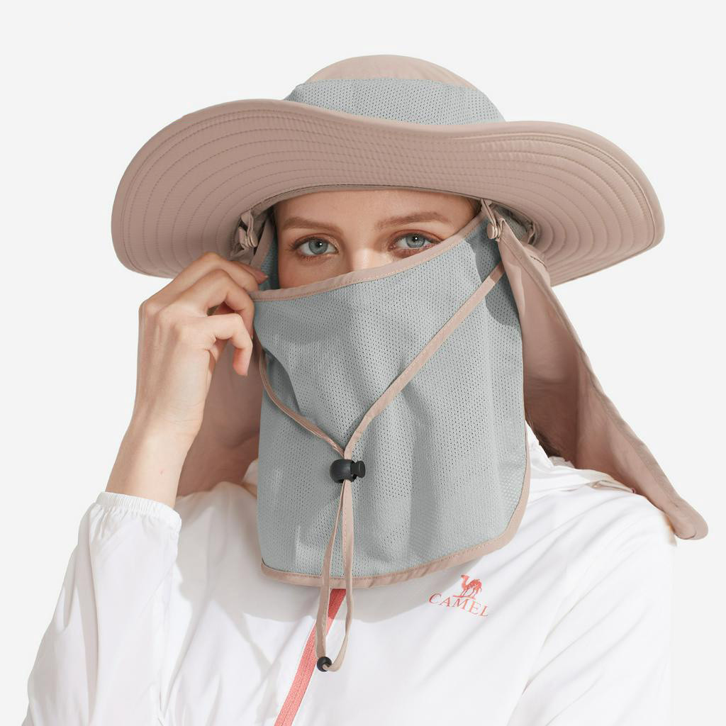 Ảnh Mũ tai bèo CAMEL CROWN chống nắng bảo vệ toàn diện cổ tròn cho hoạt động ngoàI trờI 3