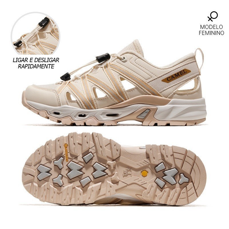 Ảnh Xăng đan CAMEL CROWN Baotou Nữ Chống Trơn Trượt Ngoài Trời Crocs Giày Thể Thao Nam 2