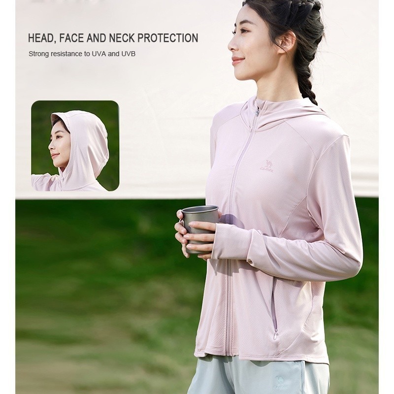 Ảnh Áo khoác CAMEL CROWN vải mỏng chống tia UV chống nắng nhanh khô thời trang dành cho cả nam và nữ 3