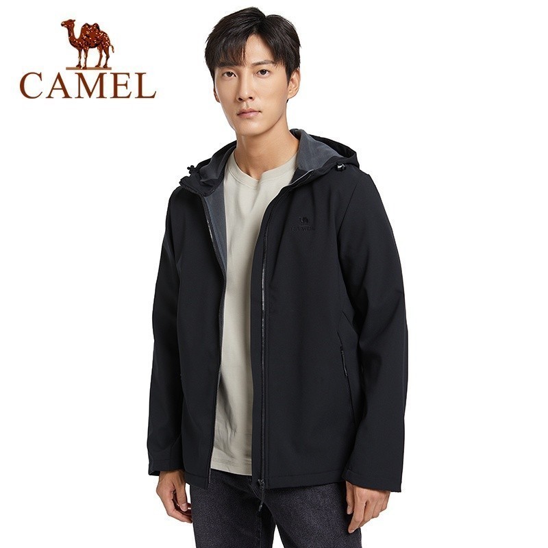 Ảnh Áo khoác CAMEL CROWN vải lông cừu dày mềm mại thời trang thu đông cho nam và nữ 4