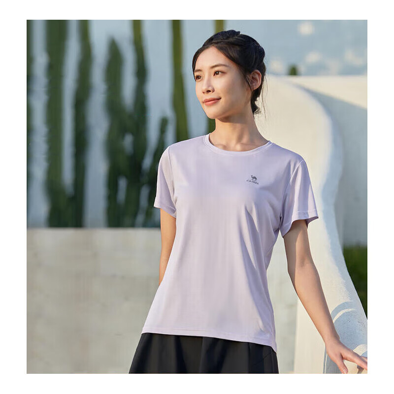 Ảnh Áo Thun Thể Thao Tay Ngắn Chất Liệu Co Giãn Nhanh Khô Thoáng Khí Thời Trang Xuân Hè Cho Nữ 2