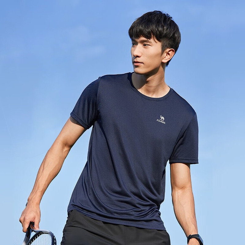 Ảnh Áo thun thể thao CAMEL CROWN ngắn tay thoáng khí mau khô thời trang xuân hè cho nam 1