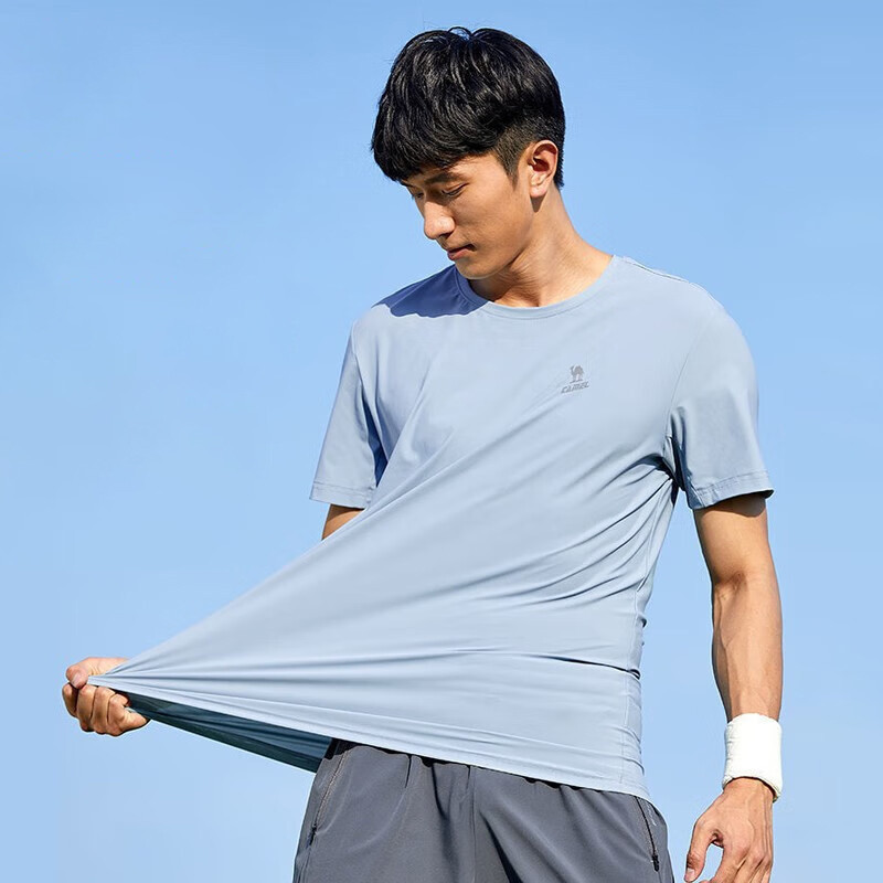 Ảnh Áo thun thể thao CAMEL CROWN ngắn tay thoáng khí mau khô thời trang xuân hè cho nam 3
