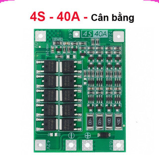 Mạch sạc bảo vệ pin Lithium 3S/4S 40A 60A 18650 BMS 11.1V 12.6V/14.8V 16.8V