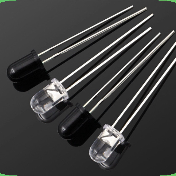 [Giá bán sỉ] (20 cái) Led thu phát hồng ngoại 5mm, LED Thu PT334B, LED Phát IR333C