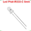 Led thu phát hồng ngoại 5mm, LED Thu PT334B, LED Phát IR333C