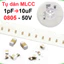 tụ gốm, tụ dán đa lớp MLCC - size 0805 - 50V