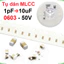 tụ gốm, tụ dán đa lớp MLCC - size 0603 - 50V