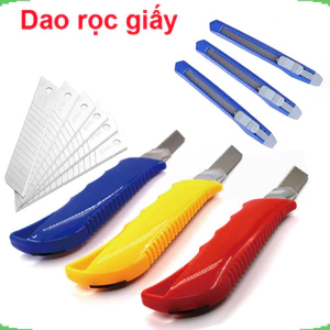 Dao rọc giấy nhỏ DS804, Dao rọ giấy lớn RG - 229, Lưỡi dao rọc giấy