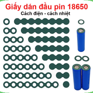 giấy dán cách điện, cách nhiệt đầu pin 18650