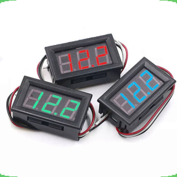 Đồng hồ hiển thị điện áp DC 0V - 100V 3 dây