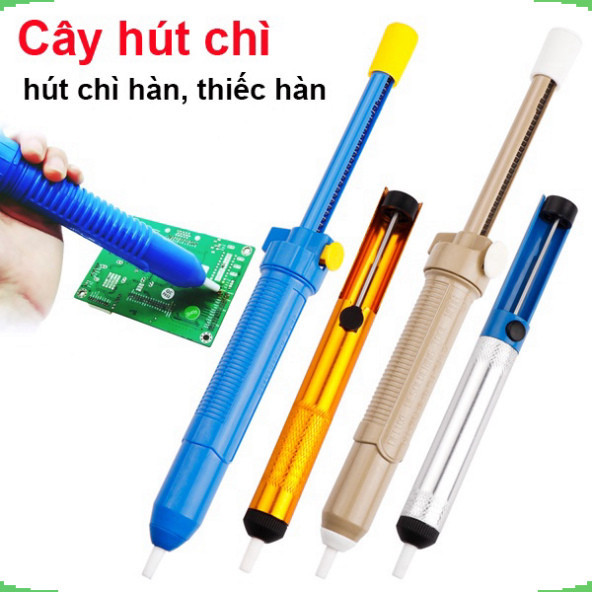 Cây hút chì hàn, thiếc hàn, thiết bị chuyên dụng làm sạch các mối chân hàn