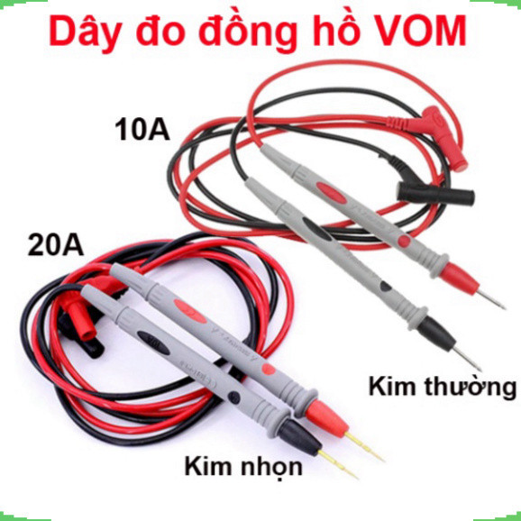 Dây đo, que đo đồng hồ kim, đồng hồ số ( VO mét) 1000V 10A / 20A