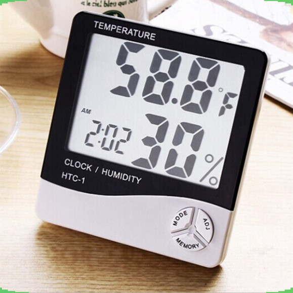 Đồng hồ hiển thị nhiệt độ + độ ẩm HTC - 1