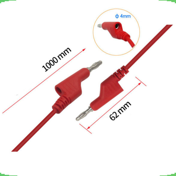 Dây kẹp silicon 2 đầu bắp chuối 1m