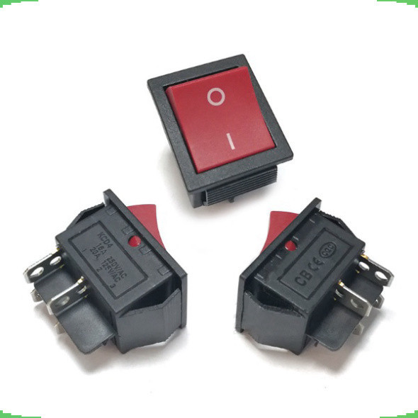 [Giá bán sỉ] (2 cái) Công tắc bập bênh KCD4 16A/250V 25x31mm