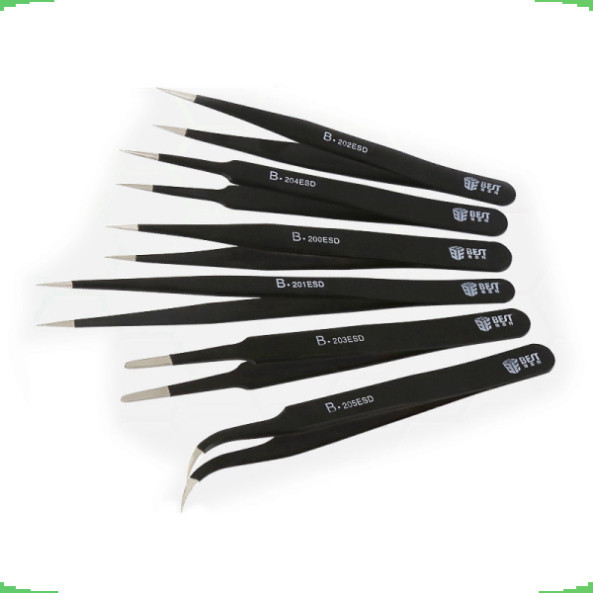 Nhíp gắp linh kiện BEST loại tốt, Nhíp chống tĩnh điện ESD bằng thép không gỉ