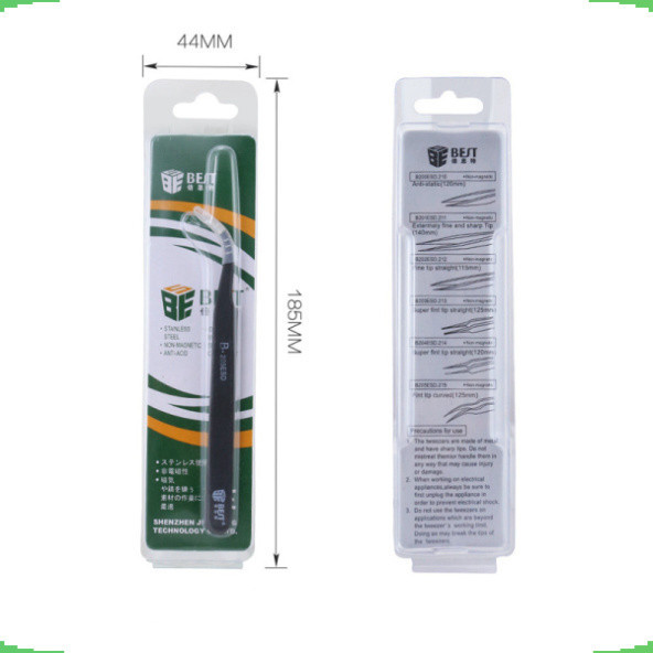 Nhíp gắp linh kiện BEST loại tốt, Nhíp chống tĩnh điện ESD bằng thép không gỉ