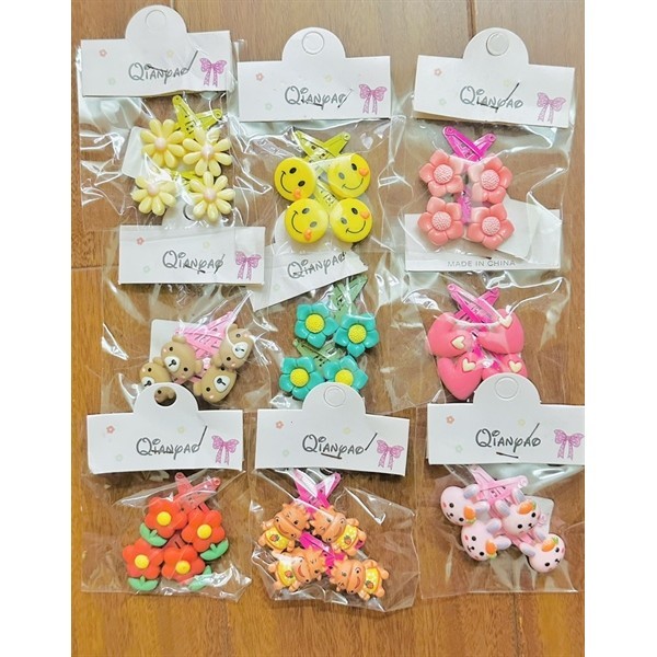 Set 4 Kẹp Tóc Thiên Nhiên Và Thú Cưng Dễ thương