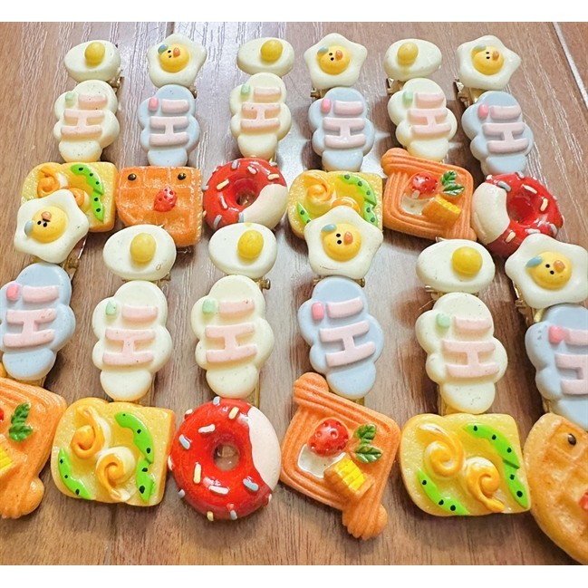Kẹp Tóc Hi Đồ Ăn Nhanh Dễ Thương