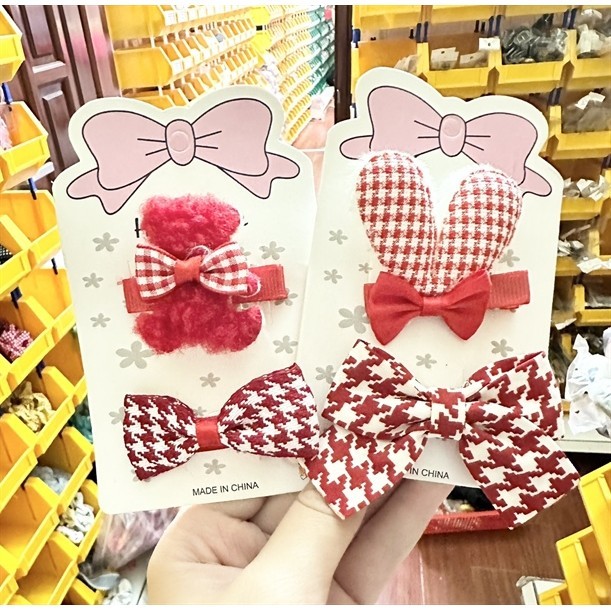 Set 2 Kẹp Tóc Xinh Xắn Cho Bé