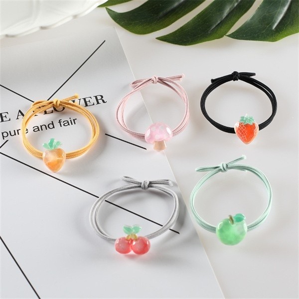 3 Thun Buộc Tóc Trái Cây Trong