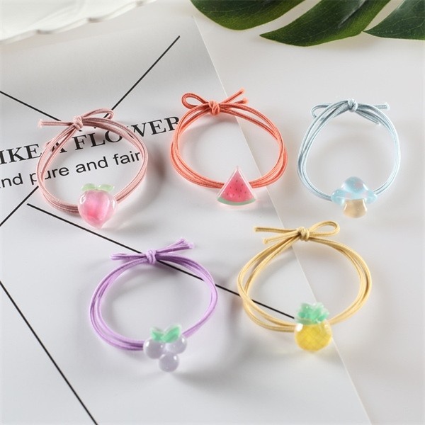 3 Thun Buộc Tóc Trái Cây Trong