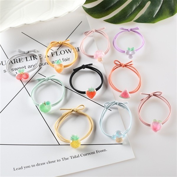 3 Thun Buộc Tóc Trái Cây Trong