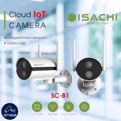 Camera Wifi Không Dây iSACHI SC-B1 Full HD 1080P 2MP- Xoay 360-Đàm ...