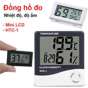 Đồng hồ hiển thị nhiệt độ + độ ẩm HTC - 1