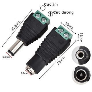 [Giá combo] Jack nối nguồn DC 1A vặn vít