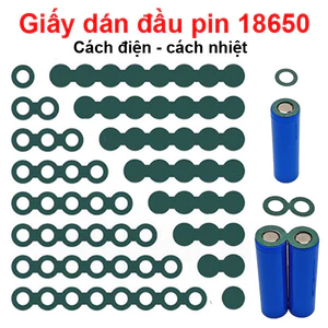 Giấy Dán Đầu Pin 18650 Cách Điện Cách Nhiệt Có Keo Sẵn
