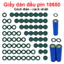 Giấy Dán Đầu Pin 18650 Cách Điện Cách Nhiệt Có Keo Sẵn