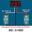 Đồng hồ hiển thị điện áp DC 0V - 100V 3 dây