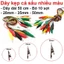 Bó 10 sợi dây kẹp cá sấu 2 đầu nhiều màu dài 50cm