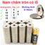 Nam Châm Đất Hiếm Tròn Lỗ - Từ Tính Lớn, NdFeB Màu Trắng Mạ Niken, Chống Oxy Hóa