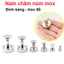Nam châm núm inox đính bảng