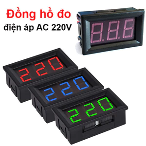 Đồng hồ hiển thị điện áp AC 220V 2 Dây