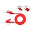 Dây kẹp silicon 2 đầu 1 đầu kẹp cá sấu + 1 đầu jack bắp chuối