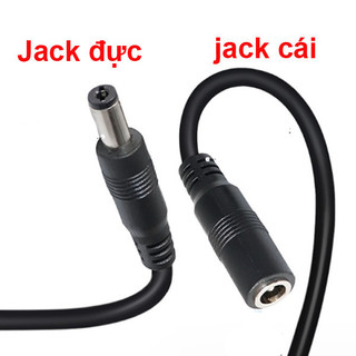 [Ưu đãi] Jack nguồn dc 5.5x2.1 - Đực / Cái 20cm