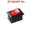 Công Tắc Bập Bênh KCD1 - 11 2P/3P, 10x15mm, 3A 250V, Vỏ Polymine Tiếp Điểm Đồng