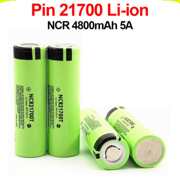 Pin 21700 Li - ion NCR 4800mAh xả liên tục 5A, dùng cho đèn pin, sạc dự ...