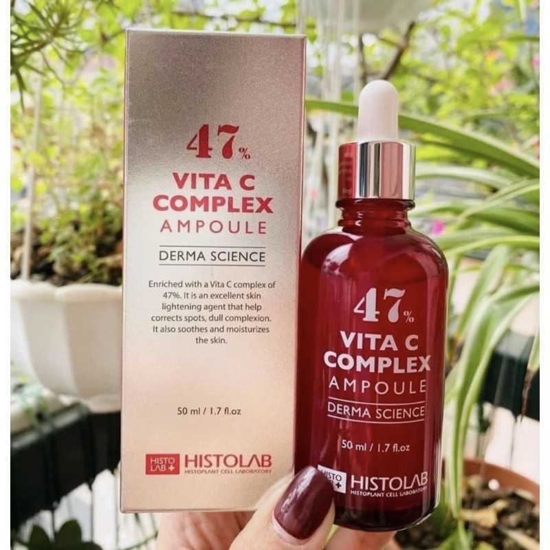 Tinh chất dưỡng trắng da mờ thâm Histolab 47 Vitamin C Complex Ampoule