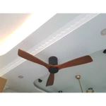 Quạt Trần 3 Cánh Gỗ Sát Trần Cổ Ngắn Đường Kính Cánh 1m32 Có Điều Khiển Từ Xa Thông Minh Phòng Khách - 100% Lõi Đồng — ảnh 4