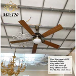 Quạt trần có đèn 5 cánh cổ điển Châu Âu,6 tốc độ mát,điều khiển từ xa có chế độ đảo chiều hút ẩm - LÕI ĐỒNG CAO CẤP — ảnh 1