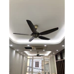 Quạt trần hiện đại 5 cánh nhựa không đèn đường kính 1m45 có điều khiển từ xa động cơ Inverter tiết kiệm điện - Lõi đồng — ảnh 5