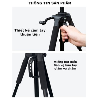 Tripod điện thoại, chân đế máy ảnh Tripod 360 cao cấp, chắc chắn RABBI