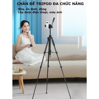 Tripod điện thoại, chân đế máy ảnh Tripod 360 cao cấp, chắc chắn RABBI