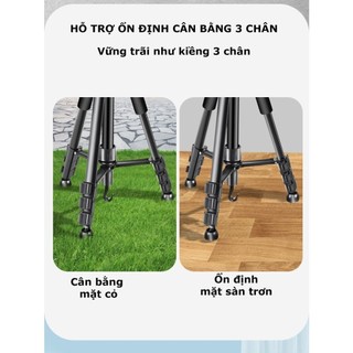 Tripod điện thoại, chân đế máy ảnh Tripod 360 cao cấp, chắc chắn RABBI